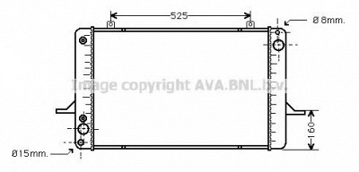 AVA QUALITY COOLING fd2034 -  Радиатор, охлаждение двигателя
